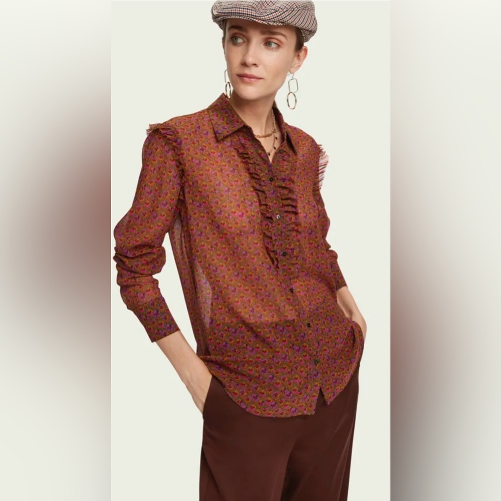 NWOT Scotch & Soda Long sleeve button-down shirt for women